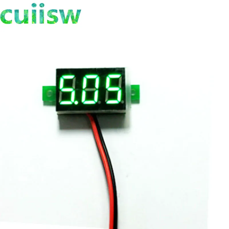 Micro 0.36 inch digital 2.7V-32V precision digital-display digital Voltmeter 2.7v to 32v LED green LED Displays
Micro 0.36 inch digital 2.7V-32V precision digital-display digital Voltmeter 2.7v to 32v LED green LED Displays