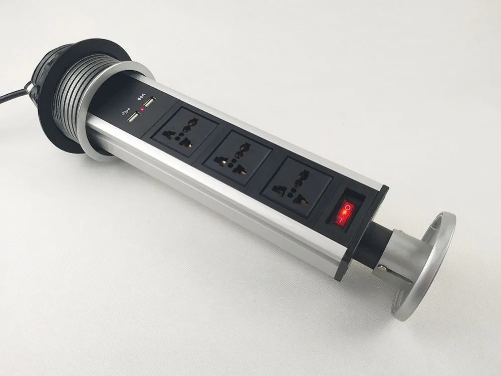 EU/US/AU/UK Plug/ pop UP/Working Tabletop socket/hidden/Universal power/USB Charging office desktop socket /kitchen socket TM-07
EU/US/AU/UK Plug/ pop UP/Working Tabletop socket/hidden/Universal power/USB Charging office desktop socket /kitchen socket TM-07