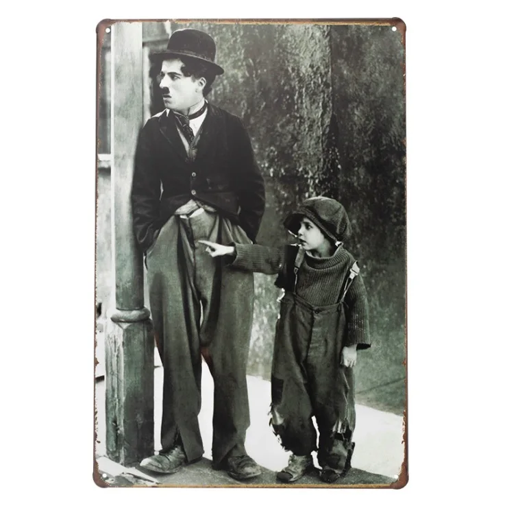 1 pc Charlie Chaplin movie Comedian kid Tin Plates Signs wall man cave Decoration bar Art retro vintage Poster metal
1 pc Charlie Chaplin movie Comedian kid Tin Plates Signs wall man cave Decoration bar Art retro vintage Poster metal