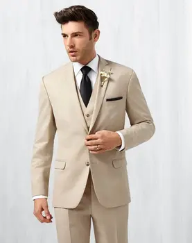 Fashionable Mens Dinner Prom Suits Groom Tuxedos Groomsmen Wedding Blazer Suits (Jacket+Pants+Vest+Tie) K:2826 
Fashionable Mens Dinner Prom Suits Groom Tuxedos Groomsmen Wedding Blazer Suits (Jacket+Pants+Vest+Tie) K:2826