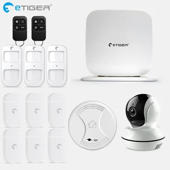 eTiger Wireless Secual Box Wi-Fi / GSM Alarm System Smart home with PIR motion sensor IP wifi camera Wireless Smoke Detector
eTiger Wireless Secual Box Wi-Fi / GSM Alarm System Smart home with PIR motion sensor IP wifi camera Wireless Smoke Detector