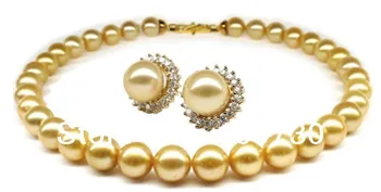 Jewelry 00132 HUGE 18"13MM SOUTH SEA GENUINE GOLD PEARL NECKLACE EARRING PERFECT ROUND AAA (A0423)
Jewelry 00132 HUGE 18"13MM SOUTH SEA GENUINE GOLD PEARL NECKLACE EARRING PERFECT ROUND AAA (A0423)