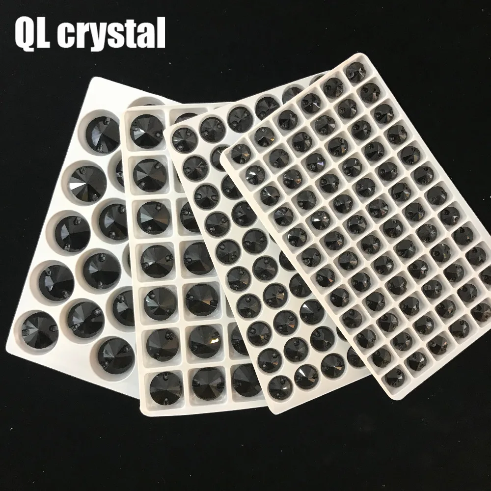 QL Glass Crystal Sew on Rhinestones Black Flatback Round crystal stones for clothes bags shose accessories
QL Glass Crystal Sew on Rhinestones Black Flatback Round crystal stones for clothes bags shose accessories