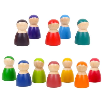 Rainbow Montessori Wooden Blocks Toys Children's Intelligence Education Block Wood Toys Fun Kids Boy Girl Play Wooden Blocks
Rainbow Montessori Wooden Blocks Toys Children's Intelligence Education Block Wood Toys Fun Kids Boy Girl Play Wooden Blocks