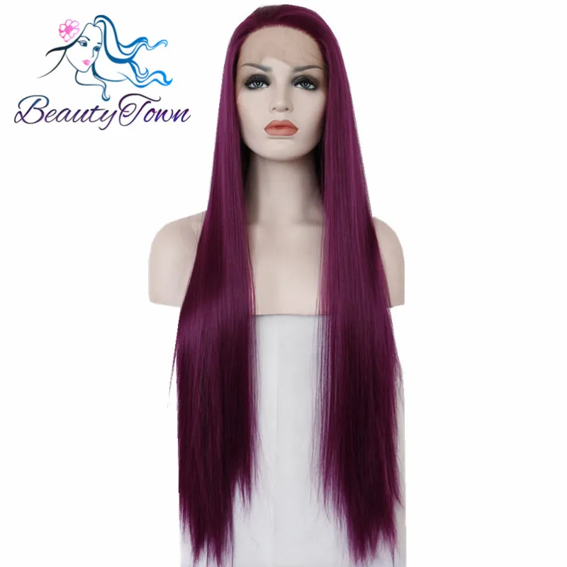 BeautyTown Purple Color Heat Resistant Hair Hand Tied Perruque Daily Synthetic Lace Front Party Wig For Women Present
BeautyTown Purple Color Heat Resistant Hair Hand Tied Perruque Daily Synthetic Lace Front Party Wig For Women Present