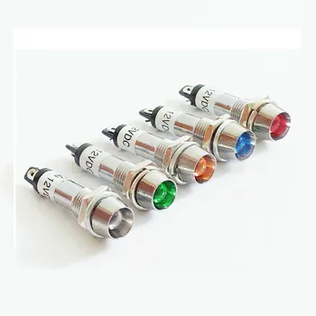 LED 8mm Metal Indicator lights waterproof Signal lamp without wire and LED light Signal Convex lamp XD8-1 5 colors 12V 24V 220V
LED 8mm Metal Indicator lights waterproof Signal lamp without wire and LED light Signal Convex lamp XD8-1 5 colors 12V 24V 220V