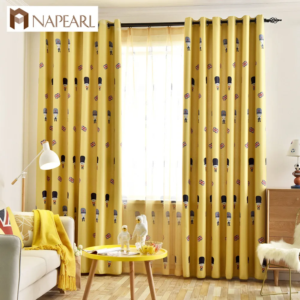 NAPEARL 1 Piece England Modern Cartoon Soldier Style Tulle Curtains High Shading Drop Elegant Thread Fabric Children Living Room
NAPEARL 1 Piece England Modern Cartoon Soldier Style Tulle Curtains High Shading Drop Elegant Thread Fabric Children Living Room