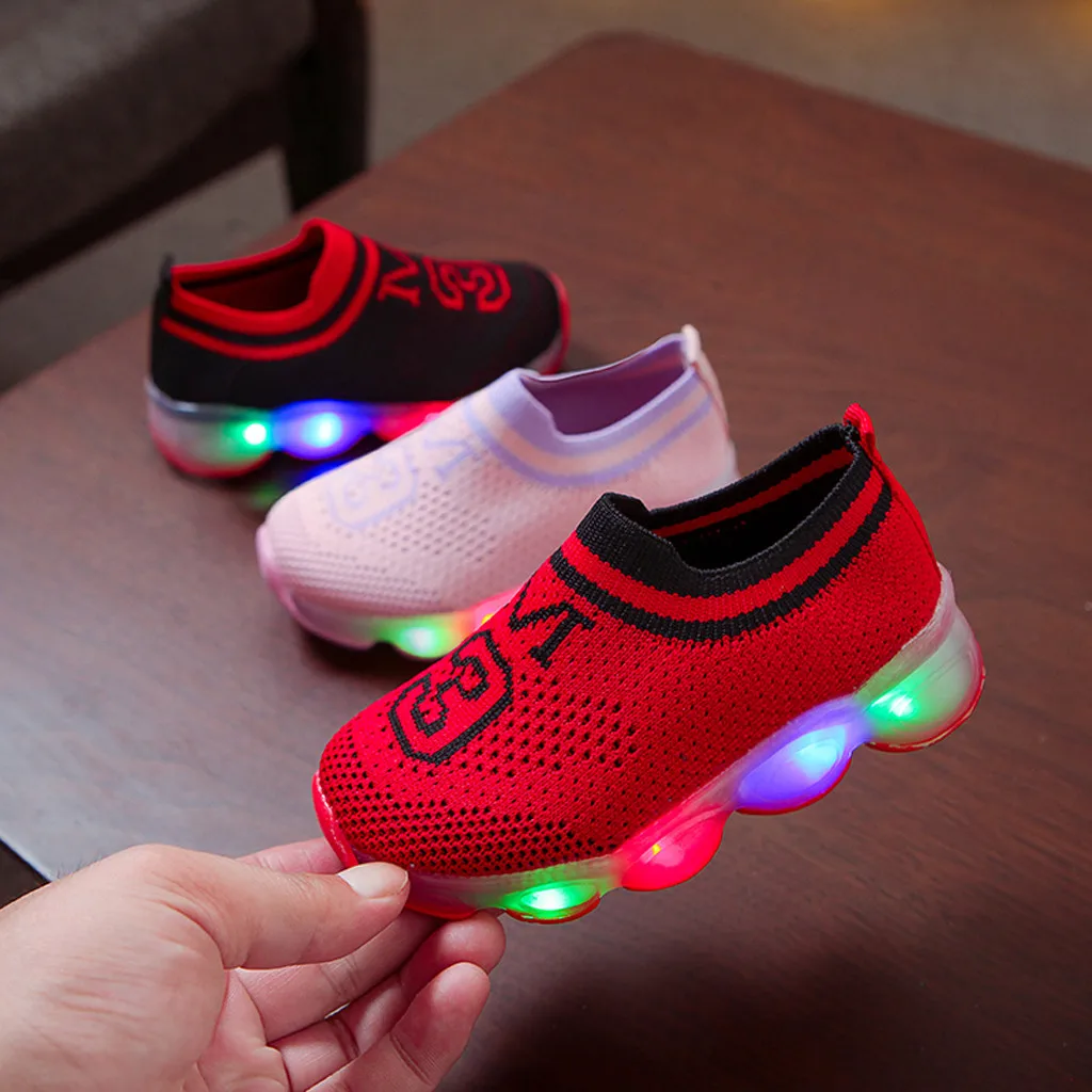 Kids Shoes For Girls Boys Mesh With Light Led Luminous Sneakers Light Up Basket Sport Running Toddler Baby Shoes Outdoor 19Jul11
Kids Shoes For Girls Boys Mesh With Light Led Luminous Sneakers Light Up Basket Sport Running Toddler Baby Shoes Outdoor 19Jul11