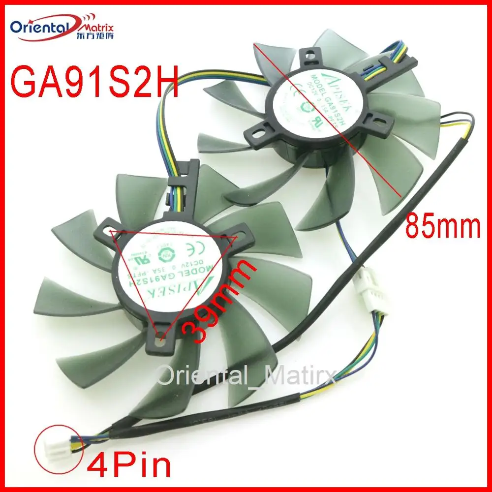 Free Shipping GA91S2H GA91S2U -PFTA DC12V 0.40A 4Pin 86mm VGA Fan For GEFORCE GTX1080 GTX1070 GTX1060 Graphics Card Cooling Fan
Free Shipping GA91S2H GA91S2U -PFTA DC12V 0.40A 4Pin 86mm VGA Fan For GEFORCE GTX1080 GTX1070 GTX1060 Graphics Card Cooling Fan