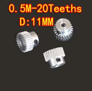 3pcs wholesale 0.5M-20Teeths aluminum alloy precision small modulus spur gear-Hole d:3mm
3pcs wholesale 0.5M-20Teeths aluminum alloy precision small modulus spur gear-Hole d:3mm