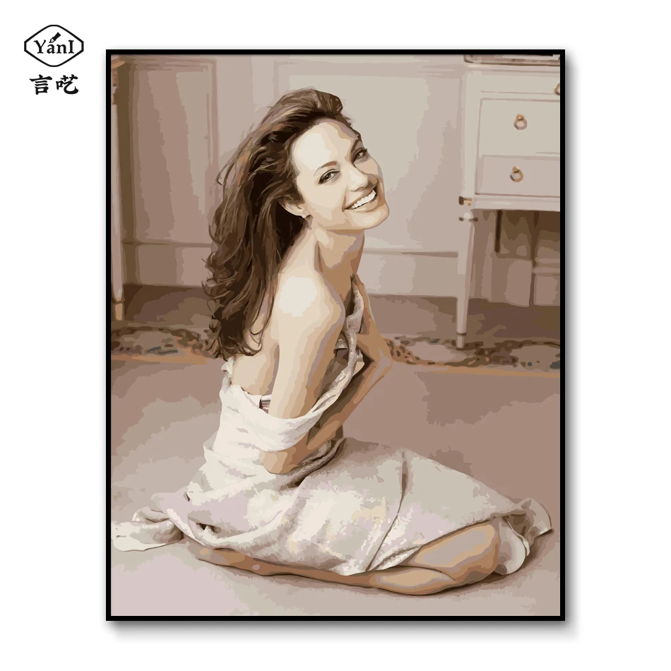 Angelina Jolie Wall Painting By Numbers Figure Painting Calligraphy Pictures by Numbers Nordic Decoration Home
Angelina Jolie Wall Painting By Numbers Figure Painting Calligraphy Pictures by Numbers Nordic Decoration Home