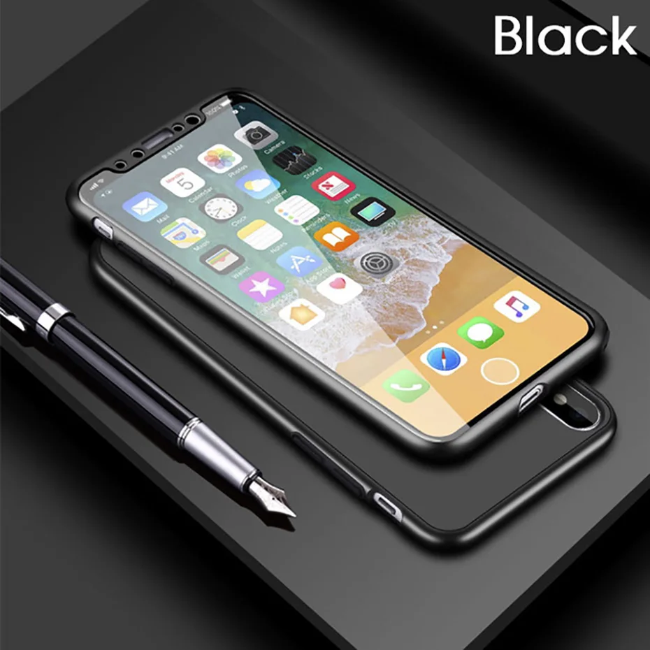 YAMIZOO Case For iPhone 6 6s 7 8 x Case For iPhone 7 8 6 6s Plus Case 360 Full Body Protective Phone Cases Silicone Soft Coque x (11)