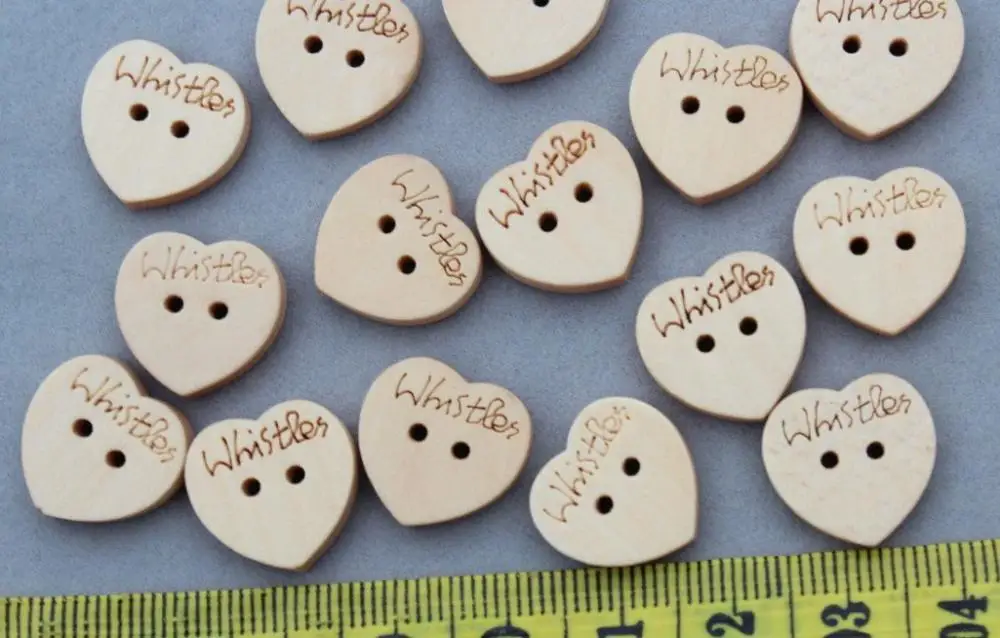 set of 200 pcs of Wooden Buttons, Natural Color decor - Whistles from the heart 15mm
set of 200 pcs of Wooden Buttons, Natural Color decor - Whistles from the heart 15mm