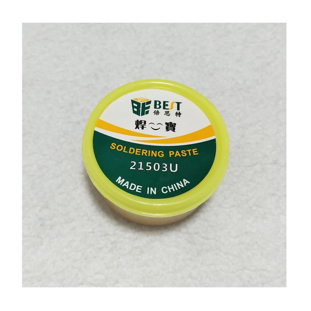 BST-21503U Strong Adhesive Soldering Paste Solder Flux Paste Cream for PCB BGA PGA SMD Mobile Phones Soldering Tools New 
BST-21503U Strong Adhesive Soldering Paste Solder Flux Paste Cream for PCB BGA PGA SMD Mobile Phones Soldering Tools New