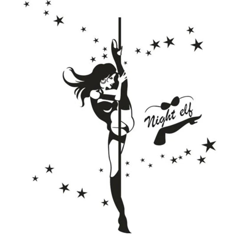 Customized Pole Dancing Girl Wall Sticker Vinyl DIY Night Elf Mural Art for Living Room Bar Club Glass Decoration
Customized Pole Dancing Girl Wall Sticker Vinyl DIY Night Elf Mural Art for Living Room Bar Club Glass Decoration