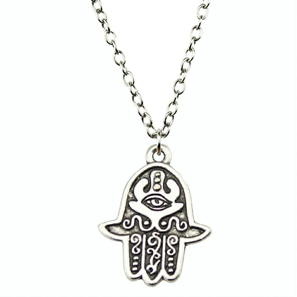 New Fashion Jewelry Simple 24x19mm Hamsa Hand Pendant Necklace For Women Gift 2 Colors Antique Silver Antique Bronze Plated
New Fashion Jewelry Simple 24x19mm Hamsa Hand Pendant Necklace For Women Gift 2 Colors Antique Silver Antique Bronze Plated