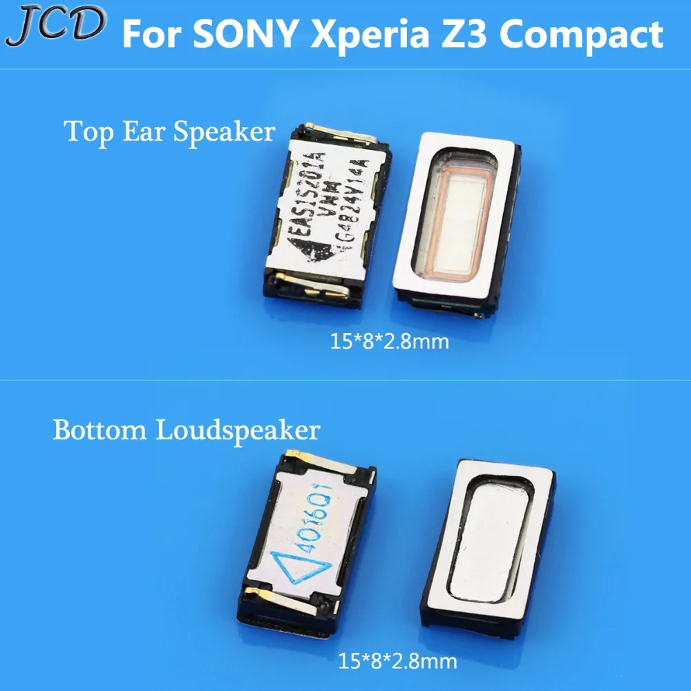 JCD New Top Ear Speaker Receiver Earpiece Earphone Bottom Loudspeaker And Adhesive For SONY Xperia Z3 Compact M55W Z3mini D5833
JCD New Top Ear Speaker Receiver Earpiece Earphone Bottom Loudspeaker And Adhesive For SONY Xperia Z3 Compact M55W Z3mini D5833