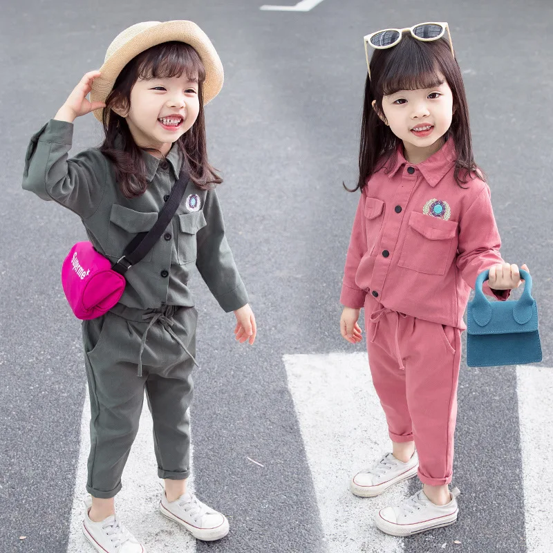 2019 spring new girls Korean version of the ocean tide Fan cotton embroidery solid color casual two-piece
2019 spring new girls Korean version of the ocean tide Fan cotton embroidery solid color casual two-piece