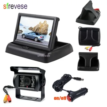4.3" LCD Foldable Monitor Car Vehicle Rear View Kit + Waterproof 18 LED IR Night Vision Car Reversing Parking Backup Camera
4.3" LCD Foldable Monitor Car Vehicle Rear View Kit + Waterproof 18 LED IR Night Vision Car Reversing Parking Backup Camera