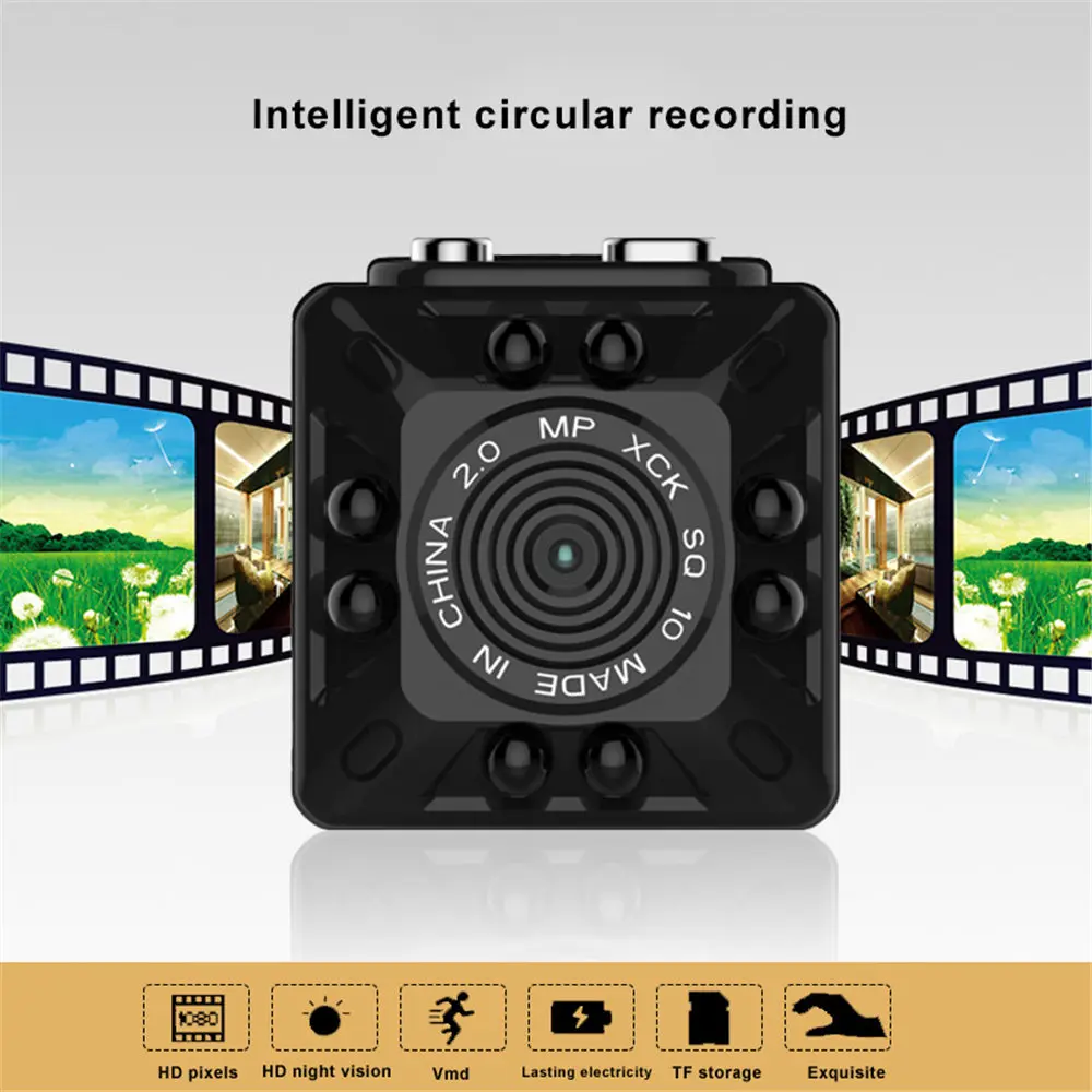 SQ10 Mini Camera Recorder HD Motion Sensor Micro USB Camera Full HD 1080P Mini Camcorder Infrared Night Vision Camera A18
SQ10 Mini Camera Recorder HD Motion Sensor Micro USB Camera Full HD 1080P Mini Camcorder Infrared Night Vision Camera A18
