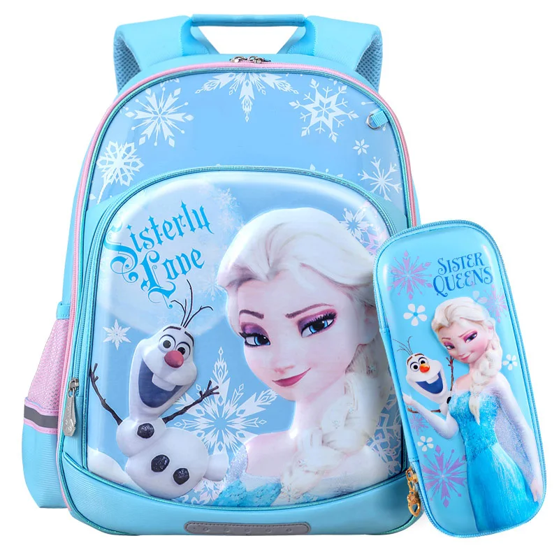 New 3D Blue Elsa Princess Girls School Bags With Pencil Case Set For Kids Children Elementary Primary School Book Backpack Bag
New 3D Blue Elsa Princess Girls School Bags With Pencil Case Set For Kids Children Elementary Primary School Book Backpack Bag