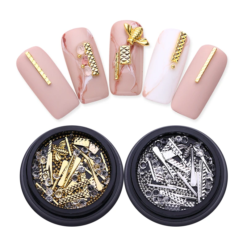 1 Box Nail Studs Gold Silver Metal Alloy Colorful Moon Star for Nails DIY Decors Manicure 3D Nail Art Decoration
1 Box Nail Studs Gold Silver Metal Alloy Colorful Moon Star for Nails DIY Decors Manicure 3D Nail Art Decoration