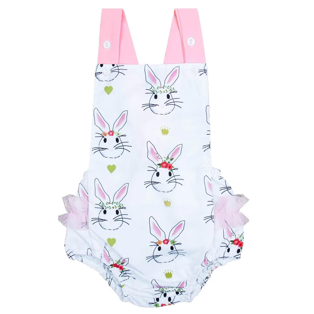 2018 Baby Clothes Cartoon Rabbit Print Sleeveless Backless Bodysuit Square Collar Funny Onesie Pink Lace Toddler Girls Bosyduit
2018 Baby Clothes Cartoon Rabbit Print Sleeveless Backless Bodysuit Square Collar Funny Onesie Pink Lace Toddler Girls Bosyduit
