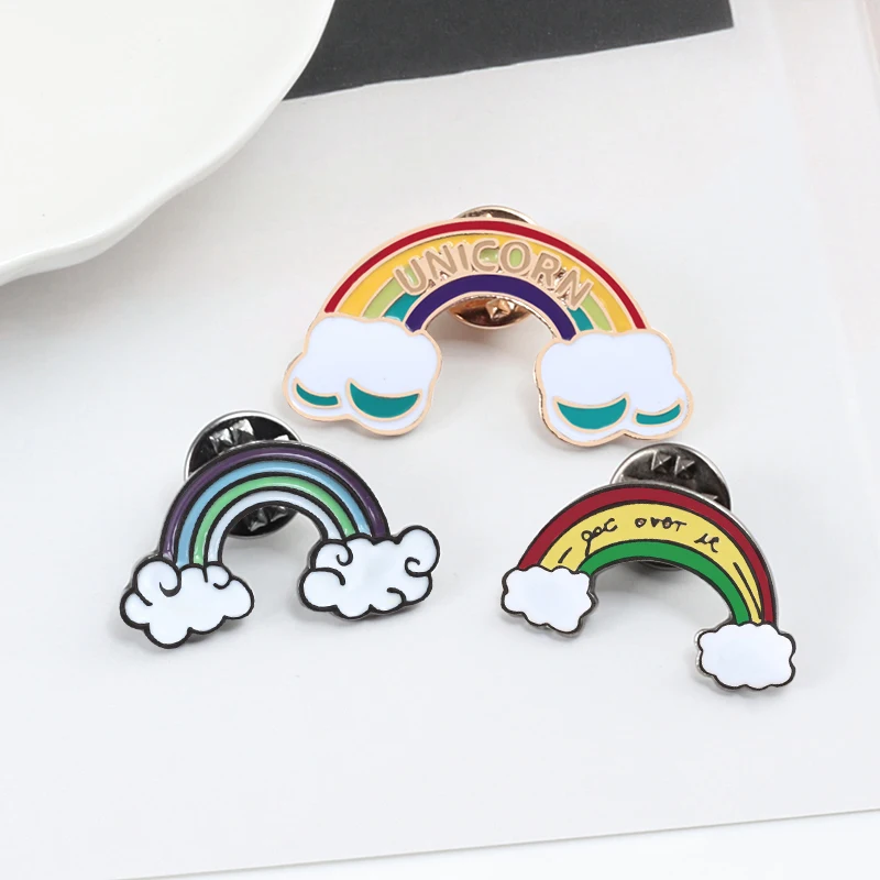 3 Style Enamel Pin Rainbow Brooches For Women Kids Color Jewelry Denim Jackets Shirt School Bags Badges Metal Icon Souvenir Gift
3 Style Enamel Pin Rainbow Brooches For Women Kids Color Jewelry Denim Jackets Shirt School Bags Badges Metal Icon Souvenir Gift