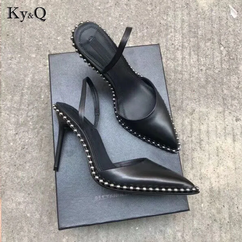 2018 Party Sexy Rivets Thin High Heels Women Sandals Pointy Toe Black Elegant Dress Shoes Women Summer Sandalias Pumps
2018 Party Sexy Rivets Thin High Heels Women Sandals Pointy Toe Black Elegant Dress Shoes Women Summer Sandalias Pumps