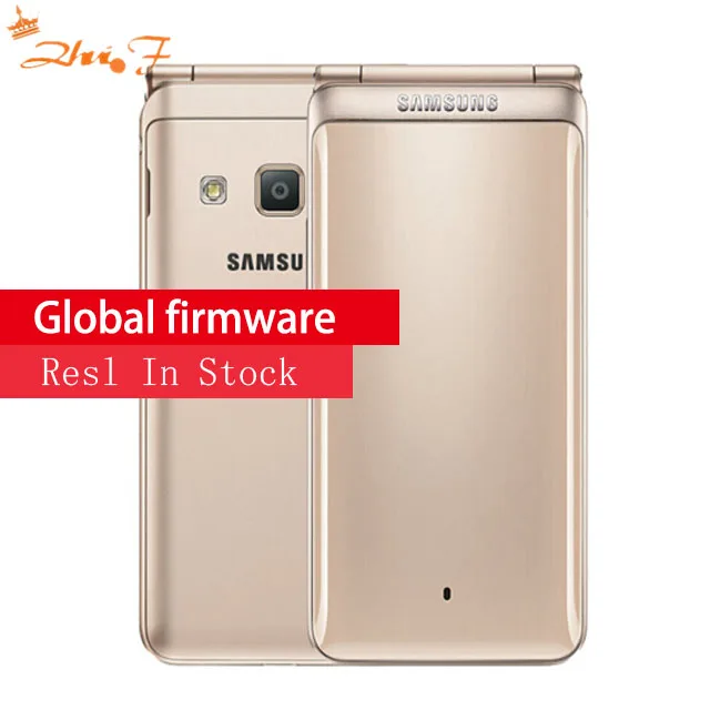 

New Original Samsung Galaxy Folder 2 G1650 Dual SIM 16GB ROM 2GB RAM Quad Core 8.0MP 3.8" Flip SmartPhone 4G LTE Mobile Phone