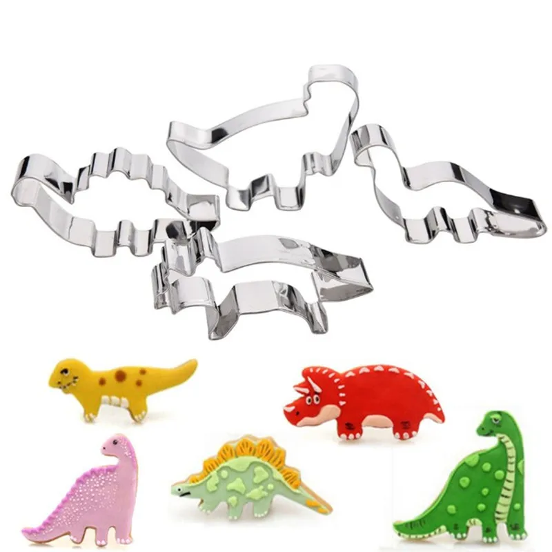 4Pcs/Set Stainless Steel Dinosaur Animal Fondant Cake Cookie Biscuit Cutter Sugarcraft Decorating Mould Pastry Baking Tools
4Pcs/Set Stainless Steel Dinosaur Animal Fondant Cake Cookie Biscuit Cutter Sugarcraft Decorating Mould Pastry Baking Tools