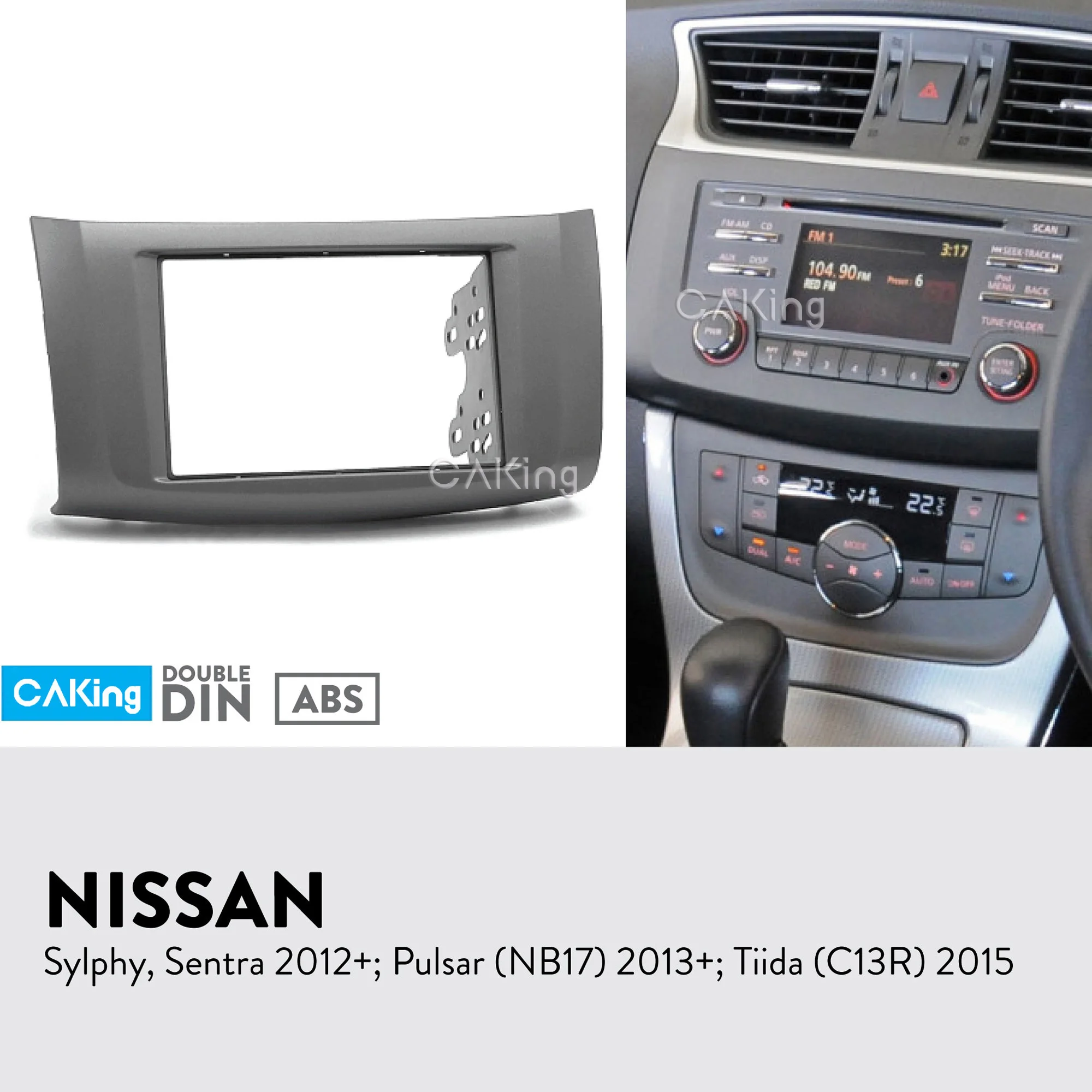 Car Fascia Radio Panel for Nissan Sylphy,Sentra 2012+;Pulsar (NB17) 2013+;Tiida (C13R) 2015+ Dash Kit Facia Plate Console Cover
Car Fascia Radio Panel for Nissan Sylphy,Sentra 2012+;Pulsar (NB17) 2013+;Tiida (C13R) 2015+ Dash Kit Facia Plate Console Cover