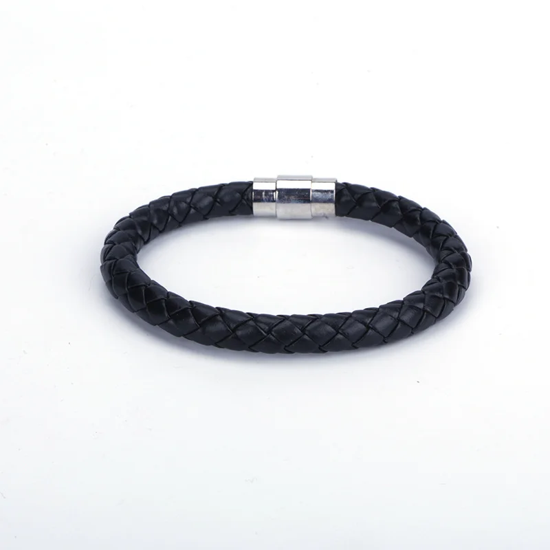 New Simple Young Punk 6mm Black Dark Brown Macrame Leather Magnetic Clasp Wrap Bracelets Bangle For Unisex Couple Jewelry
New Simple Young Punk 6mm Black Dark Brown Macrame Leather Magnetic Clasp Wrap Bracelets Bangle For Unisex Couple Jewelry