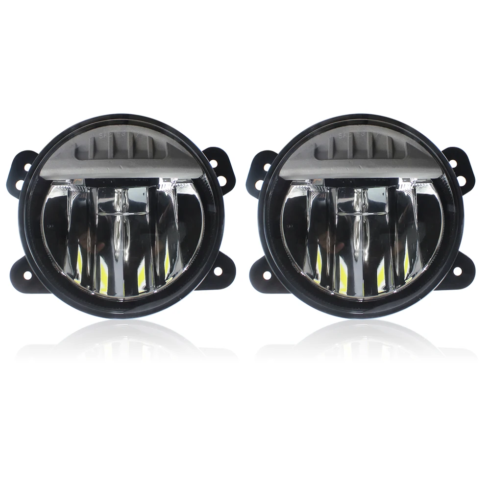 New 2PCS 4Inch Round Led Fog Lights 5W X 6 High Power LEDs X 2 Off Road 6500K Fog Lamp Car Light Assembly For Jeep Wrangler JL
New 2PCS 4Inch Round Led Fog Lights 5W X 6 High Power LEDs X 2 Off Road 6500K Fog Lamp Car Light Assembly For Jeep Wrangler JL