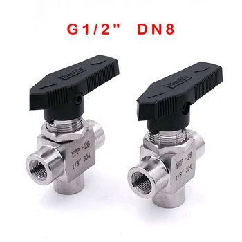 Free Shipping Three way female thread Ball valve G 1/2" DN8 stainless steel 304 high pressure high temperature 3 way ball valve
Free Shipping Three way female thread Ball valve G 1/2" DN8 stainless steel 304 high pressure high temperature 3 way ball valve