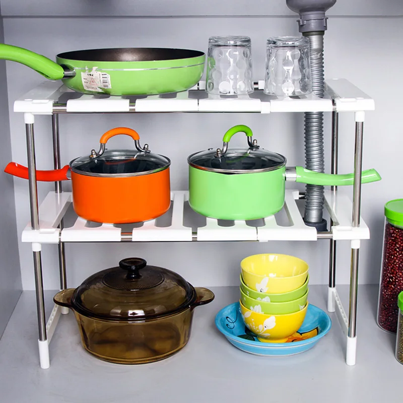 1PC Plastic Kitchen Storage Rack Double Layer Folding Sundries Sink Drain Shelf Organizer for Kitchen Bathroom Spices Tool
1PC Plastic Kitchen Storage Rack Double Layer Folding Sundries Sink Drain Shelf Organizer for Kitchen Bathroom Spices Tool