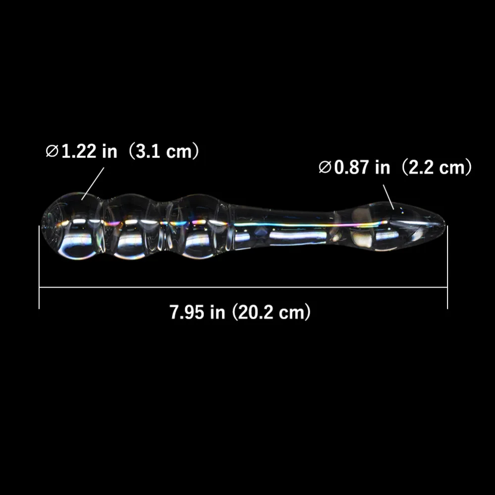10Pcs Pyrex Glass Dildo Crystal Anal Bead Butt Plug Fake Penis Dick Prostate Massage Masturbation Sex Toys for Women Gay Female 12