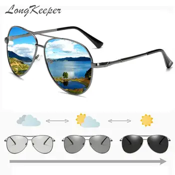 LongKeeper Classic Pilot Photochromic Sunglasses Men Driving Clear Polarized Lens Sun Glasses Male Vintage Brand Sunglass Oculos
LongKeeper Classic Pilot Photochromic Sunglasses Men Driving Clear Polarized Lens Sun Glasses Male Vintage Brand Sunglass Oculos