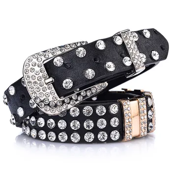 Women Fashion Belt Luxury Rhinestone Waist Strap for Ladies and Girls Popular Street Style Belts Good Quality Leather Bling Belt
Women Fashion Belt Luxury Rhinestone Waist Strap for Ladies and Girls Popular Street Style Belts Good Quality Leather Bling Belt