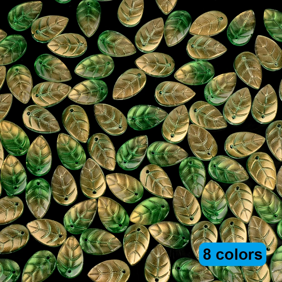 Retro Gold 11x18mm Leaf Shape Czech Glass Beads Crystal Lampwork Beads DIY Earrings Bracelet Hair Ornaments Materials
Retro Gold 11x18mm Leaf Shape Czech Glass Beads Crystal Lampwork Beads DIY Earrings Bracelet Hair Ornaments Materials