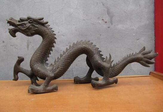 song voge gem S0233 9"Chinese orthodox Bronze CopperFengshui mythology Dragon Statue
song voge gem S0233 9"Chinese orthodox Bronze CopperFengshui mythology Dragon Statue