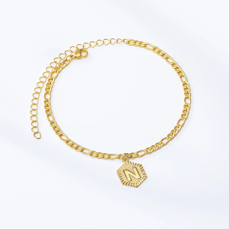 Gold Color H-Z Letters Ankle Bracelet Cheville Jewelry Stainless Steel Chain Initial Foot Bracelet Accesorios Mujer
Gold Color H-Z Letters Ankle Bracelet Cheville Jewelry Stainless Steel Chain Initial Foot Bracelet Accesorios Mujer