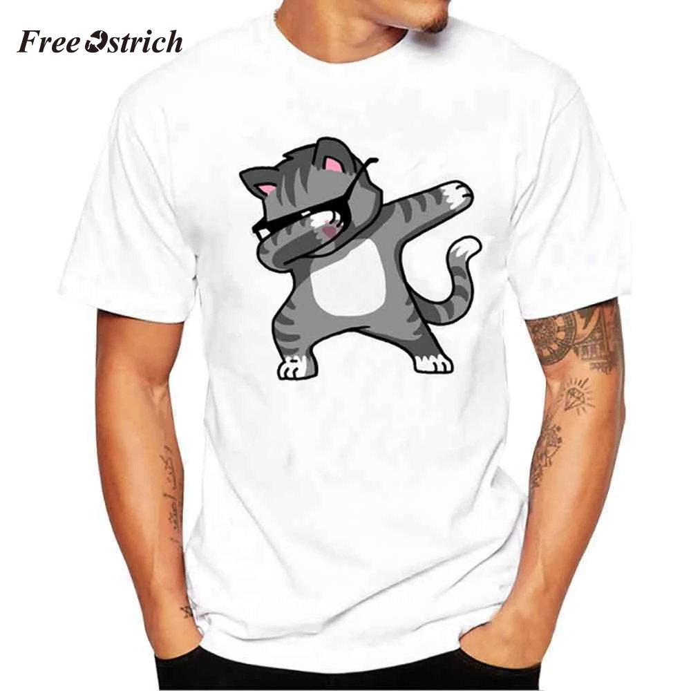 Free Ostrich Men's Funny Cartoon Cat Print T-shirt Hot Sales Tees With Short Sleeve And Round Neck T-shirt For Men New
Free Ostrich Men's Funny Cartoon Cat Print T-shirt Hot Sales Tees With Short Sleeve And Round Neck T-shirt For Men New