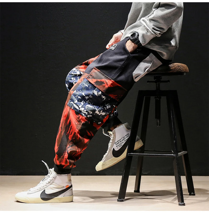Camo Pants Man Hip Hop Ankle (16)
