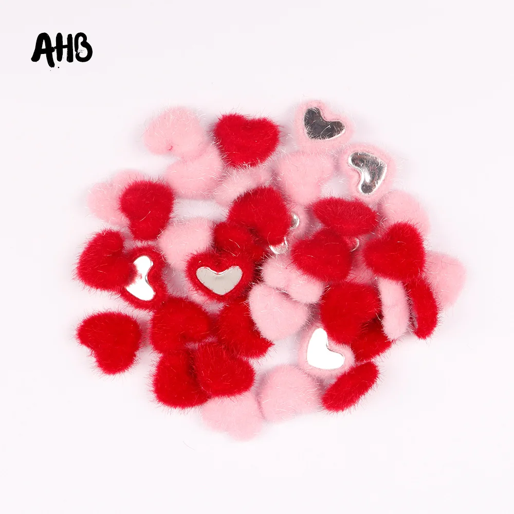 AHB 50pcs/bag Love Heart Velvet Patch Silver Flat Bottom DIY Earring Hair Clips For Girls Gifts Valentine's Day Decor Wholesale
AHB 50pcs/bag Love Heart Velvet Patch Silver Flat Bottom DIY Earring Hair Clips For Girls Gifts Valentine's Day Decor Wholesale
