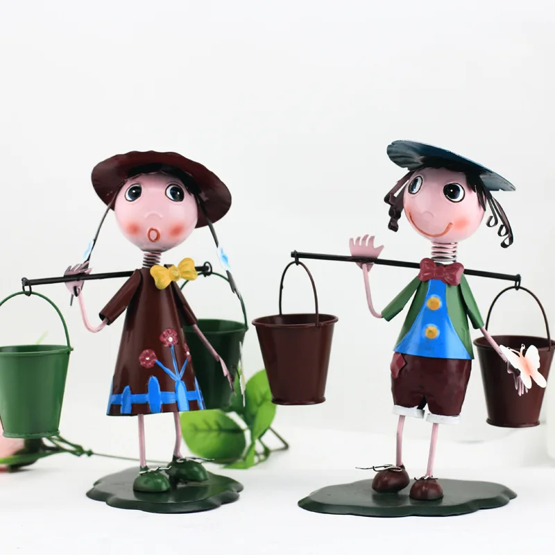 Handmade Iron Doll Creative Home Furnishing Jewelry Ornaments Wedding Room Decoration Gift Art Buckets Home Decoration
Handmade Iron Doll Creative Home Furnishing Jewelry Ornaments Wedding Room Decoration Gift Art Buckets Home Decoration