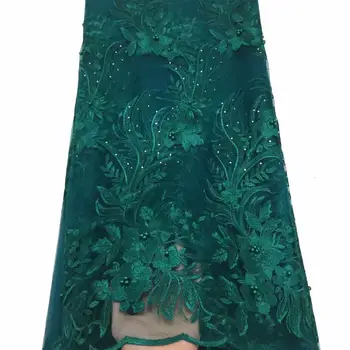 2019 High Quality Green African Lace Fabric Teal Milk Silk Applique Lace French Tulle Lace Fabric For Nigerian Wedding Dress 
2019 High Quality Green African Lace Fabric Teal Milk Silk Applique Lace French Tulle Lace Fabric For Nigerian Wedding Dress