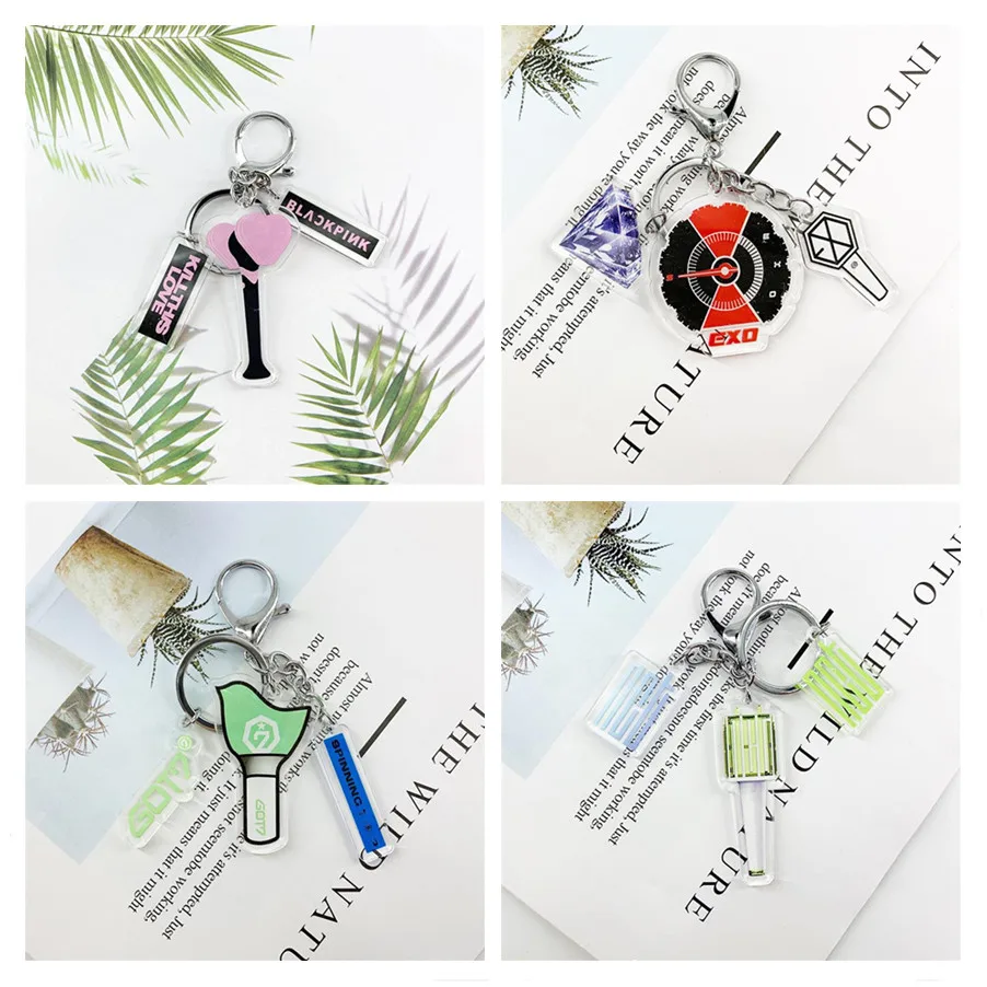 NCT GOT7 Acrylic Keychain Twice Blackpink Lightstick Shape Bag Pendant EXO Fashion Charm Keyring Key Holder
NCT GOT7 Acrylic Keychain Twice Blackpink Lightstick Shape Bag Pendant EXO Fashion Charm Keyring Key Holder