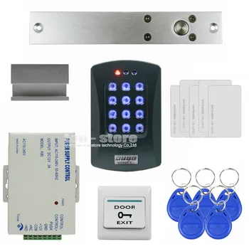 DIYSECUR 125KHz RFID Password Keypad Access Control System Security Kit + Electric Bolt Lock + Exit Switch V2000-C
DIYSECUR 125KHz RFID Password Keypad Access Control System Security Kit + Electric Bolt Lock + Exit Switch V2000-C