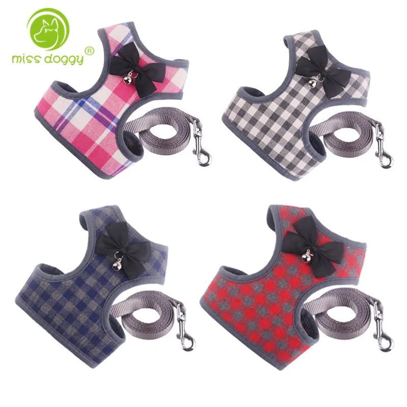 Plaid Dog Harness and Leash Set Pet Cat Vest Harness With Bowknot Mesh Padded For Small Puppy Dogs Chihuahua Yorkies Pug 10A
Plaid Dog Harness and Leash Set Pet Cat Vest Harness With Bowknot Mesh Padded For Small Puppy Dogs Chihuahua Yorkies Pug 10A